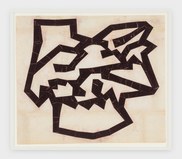 Philip Taaffe Untitled (5), 1980-81 paper collage on paper 18 1/8 x 21 1/4 in (46 x 54 cm)