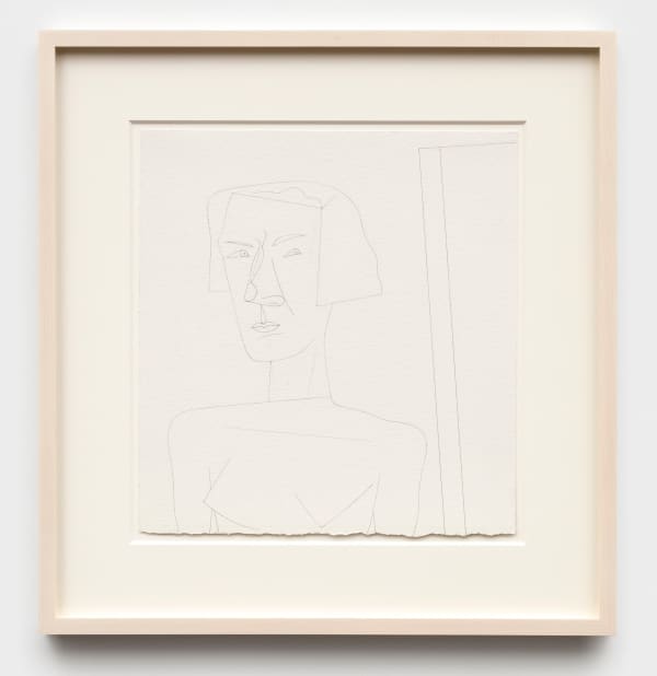 Jim Nutt Untitled, 2023 graphite on paper 15 x 14 in (38.1 x 35.6 cm) framed: 22 3/8 x 22 3/8 in (56.8 x 56.8 cm)