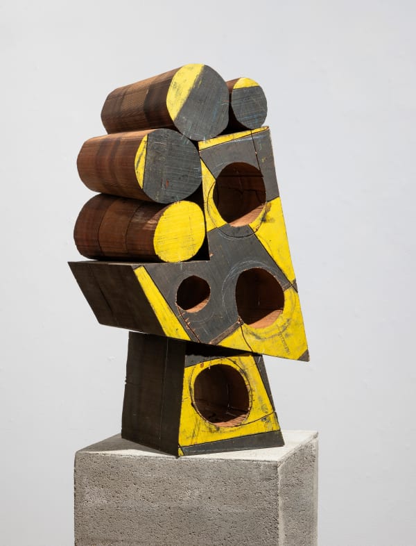 Mel Kendrick Untitled, 2024 ebonized mahogany with Japan color 32 x 19 x 15 in (81.3 x 48.3 x 38.1 cm)