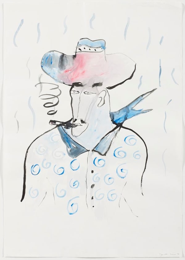 Jonathan Meese Untitled, 1995 watercolor and ink on paper 39 3/8 x 27 1/2 in 100 x 70 cm