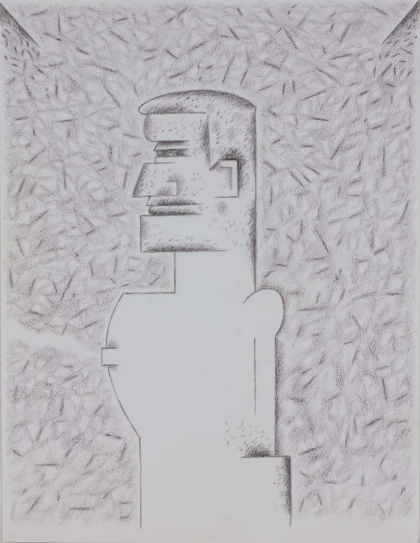 Ray Yoshida Untitled (Portrait of Harold Rosenberg), c. 1984 graphite on paper 11 x 8 1/2 in 27.9 x 21.6 cm