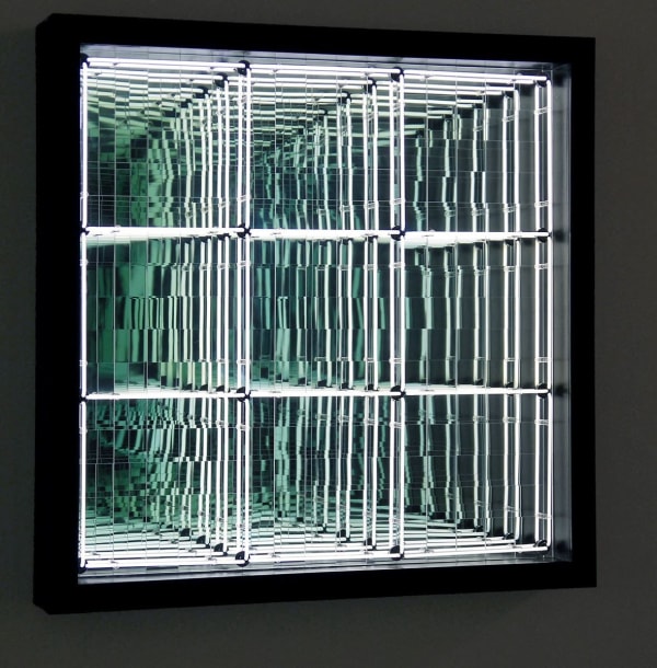 Ivan Navarro Untitled (Sears Tower), 2011 neon, wood, paint, Plexiglass, mirror, one-way mirror and electric energy 63 x 63 x 9 in 160 x 160 x 22.9 cm 1 AP