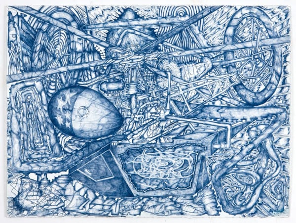 Steve DiBenedetto Shut And Take It, 2010 colored pencil on paper 22 3/8 x 30 1/8 inches 56.8 x 76.5 cm