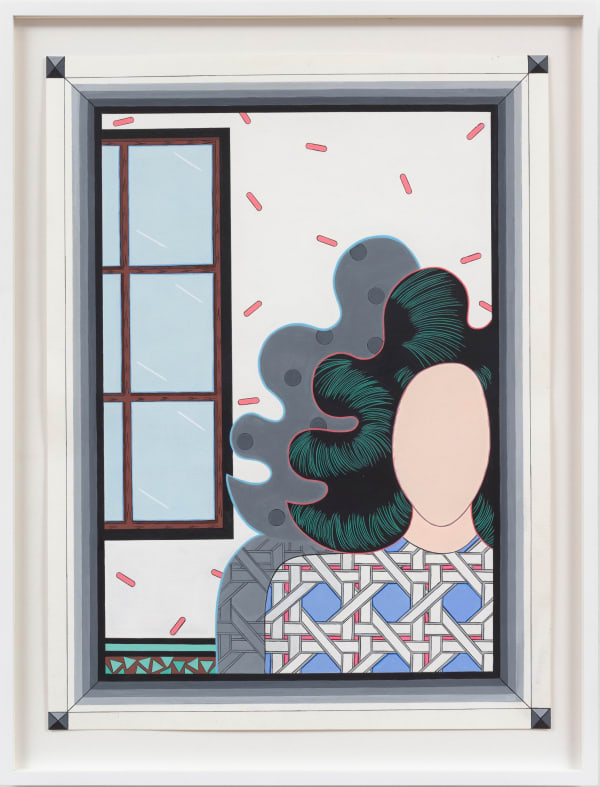 Deborah Druick Aura, 2023 Flashe paint and acrylic on paper 24 x 18 in (61 x 45.7 cm) framed: 27 5/8 x 21 1/8 in (70.3 x 53.7 cm)