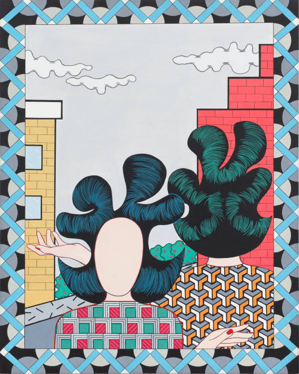 Deborah Druick Misaligned, 2023 Flashe paint and acrylic on linen 30 x 24 in (76.2 x 61 cm)