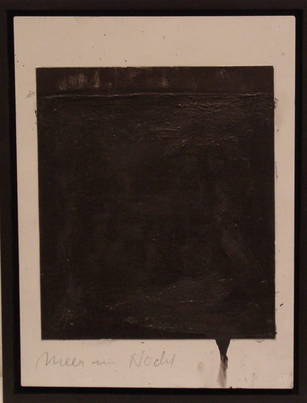 Arnulf Rainer Meer in Nacht, 1960's oil on photograph on aluminum plate 10 3/4 x 8 inches 27.3 x 20.3 cm