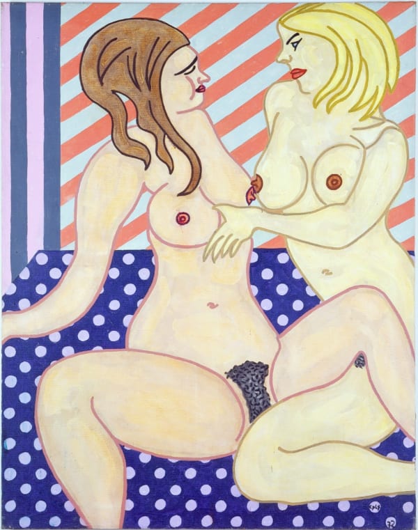 William Copley Gabrielle d'Estrees, 1972 acrylic on canvas 58 x 45 inches 147.3 x 114.3 cm