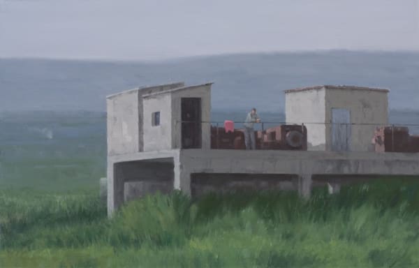 Serban Savu The Guardian of the Valley, 2008 oil on canvas 12 5/8 x 19 3/4 inches 32 x 50 cm