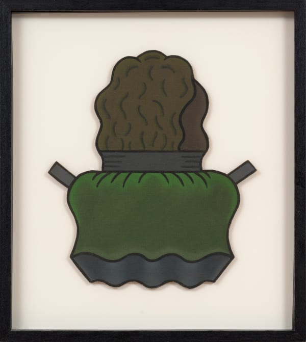 Ray Yoshida Untitled acrylic on canvas board image: 13 1/4 x 11 1/2 in (33.7 x 29.2 cm) framed: 18 3/4 x 16 7/8 in (47.6 x 42.9 cm)