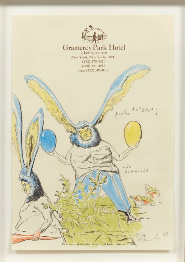 Neo Rauch Untitled (frohe Stern!), 2002 graphite and colored pencil on paper 10 1/2 x 7 1/4 in (26.7 x 18.4 cm)