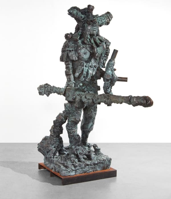 Jonathan Meese DER KÄMPFER de LARGE (Der Zeushagen von Troja de NEUTRAL), 2008 bronze 104 3/4 x 51 1/8 x 82 5/8 in 266.1 x 129.9 x 209.9 cm Edition 1 of 3 plus 1 AP