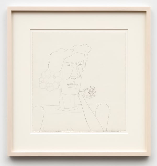 Jim Nutt Untitled, 2022 graphite on paper 15 x 14 in (38.1 x 35.6 cm) framed: 22 3/8 x 22 3/8 in (56.8 x 56.8 cm)