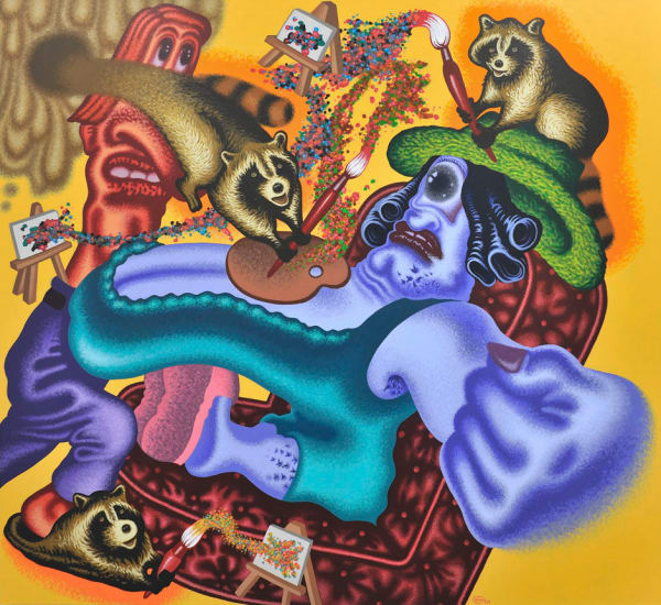 Peter Saul, Raccoon Artist Surprises the Art World, 2009