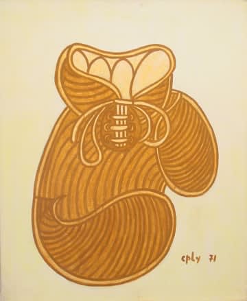 William Copley Boxing Glove, 1971 acrylic on canvas 38 3/4 x 32 inches 98.5 x 81.5 cm