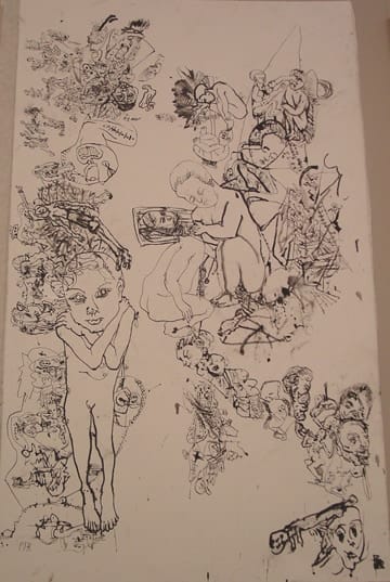 Erwin Pfrang Untitled, 2004 - 2005 india ink on paper 39 1/4 x 23 1/2 in (100 x 59.7 cm)