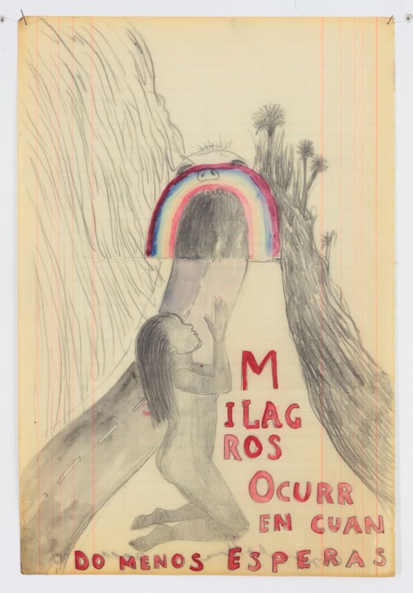 Sandra Vásquez de la Horra Milagros occuren cuando menos esperas (Miracles happen when you least expect), 2011 graphite, watercolor, and wax on paper 15 3/8 x 10 1/4 in (39 x 26 cm)