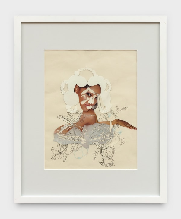 Wardell Milan, Untitled (Woman and Botanicals), 2016