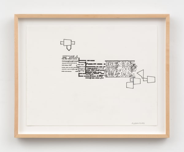 Barry Le Va Silent Diagrams, 2012 - 2013 ink on paper 13 x 17 in (33 x 43.2 cm)