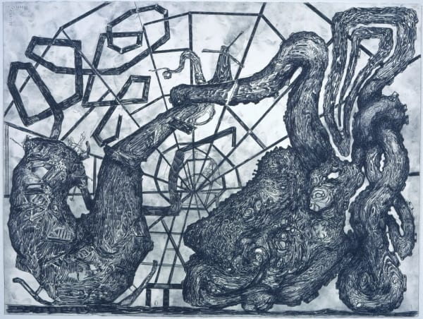 Steve DiBenedetto Reorientation II, 2006 charcoal pencil on paper 22 1/2 x 30 inches 57.2 x 76.2 cm