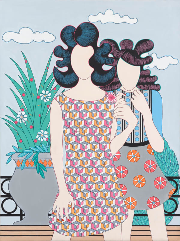 Deborah Druick Priority, 2024 Flashe paint and acrylic on linen 48 x 36 in (121.9 x 91.4 cm)