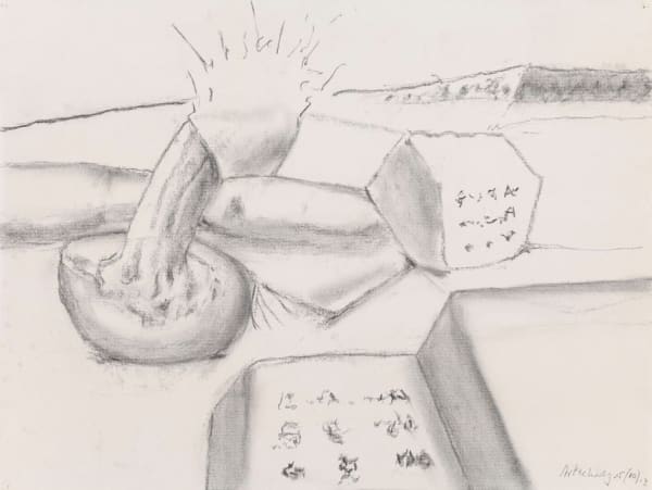 Richard Artschwager Tablets, 2010 charcoal and pastel on paper 19 x 25 1/4 inches 48.3 x 64.1 cm