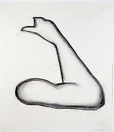 Richard Artschwager Untitled (Arm), 2003 charcoal on paper 25 x 21 1/2 inches 63.5 x 54.6 cm