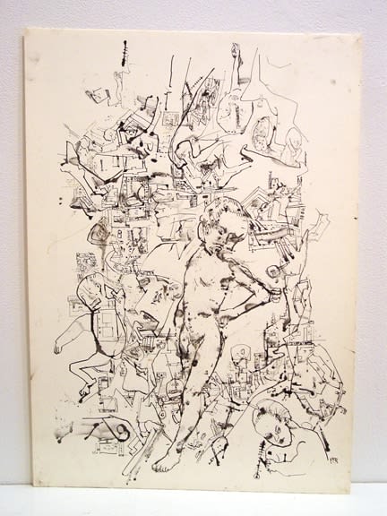 Erwin Pfrang Lagerplane VI, 2004 - 2005 india ink on paper 27 3/4 x 19 1/2 in (70.3 x 49.8 cm)
