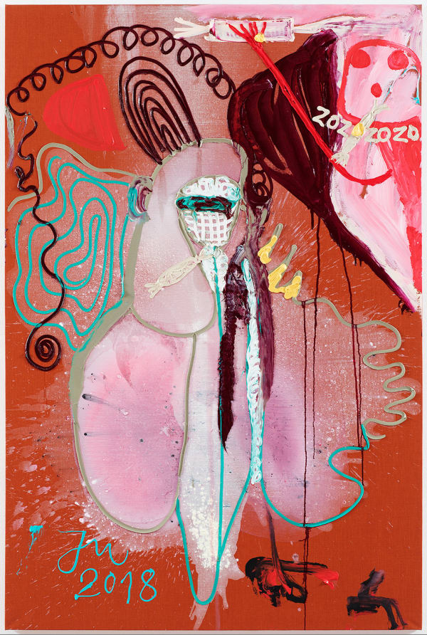 Jonathan Meese, DR. TEASERZ "FOLLOW KNOCK ON WOODY" (JOSEY), 2018
