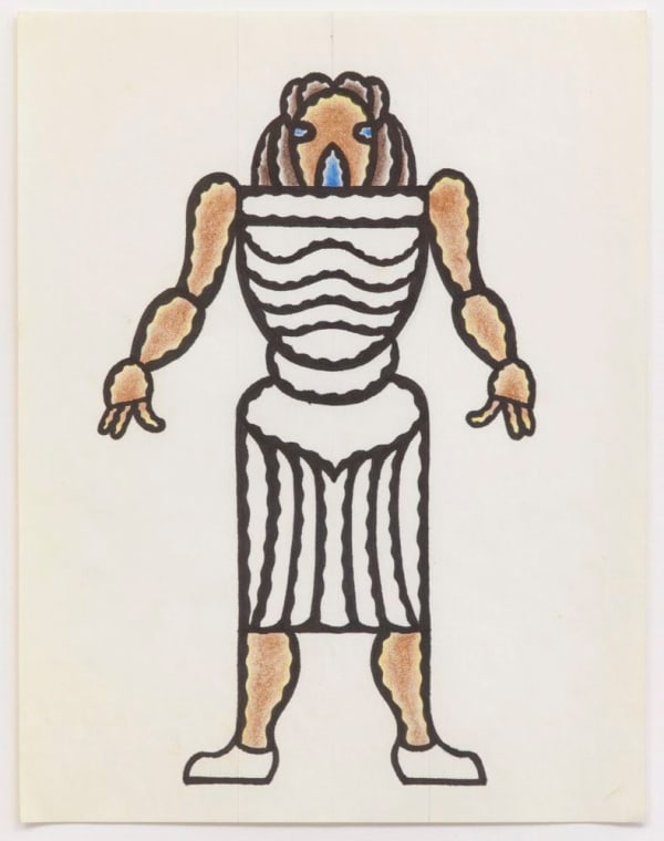 Ray Yoshida Untitled, c. 1972 ink on paper 11 x 8 1/2 in (27.9 x 21.6 cm) framed: 15 7/8 x 13 3/8 in (40.3 x 34 cm)