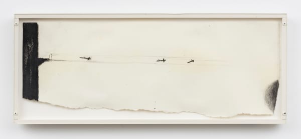 Enzo Cucchi Untitled, 1986 charcoal, crayon, and pencil on paper 5 1/2 x 18 1/4 in (14 x 46.4 cm)