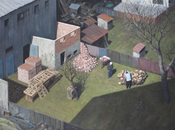 Serban Savu The Brick Factory, 2011 oil on canvas 55 1/2 x 74 7/8 in (141 x 190 cm)