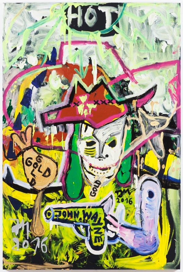 Jonathan Meese, DOC RICHARD WAGNER THE KID MIT COLT THE KRILL...(SHOOT MY SHOT), 2016