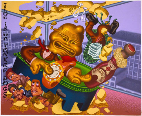 Peter Saul, Chinese Businessman Lands on Wall Street, 2006