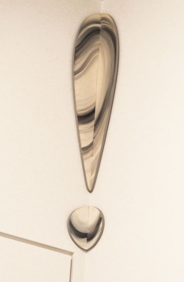 Richard Artschwager Exclamation Point, 1980 acrylic and wood in two parts 32 7/8 x 6 in 83.5 x 15.2 cm