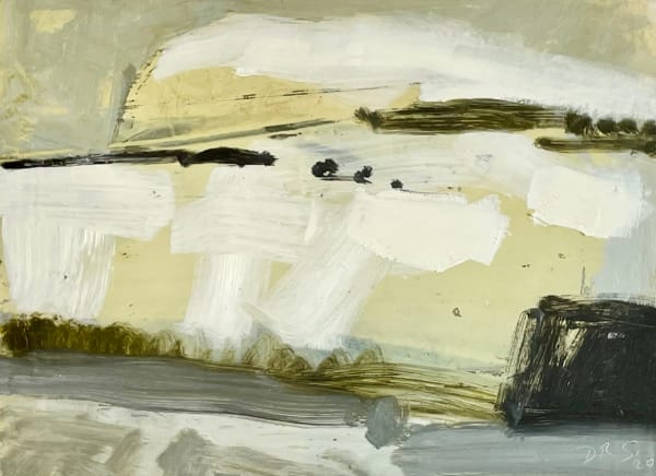 David Ralph Simpson Cockleroi, Under Winter oil on board 22 x 30cm