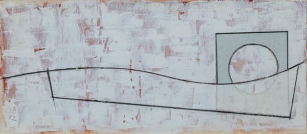 George Dannatt, Miniature White Painting (on red background) , 1992