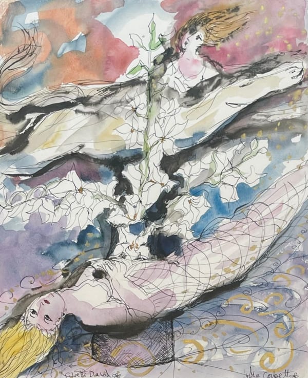 Lydia Corbett (née Sylvette David) Hiroshima mon Amour watercolour and ink on paper 50 x 40cm