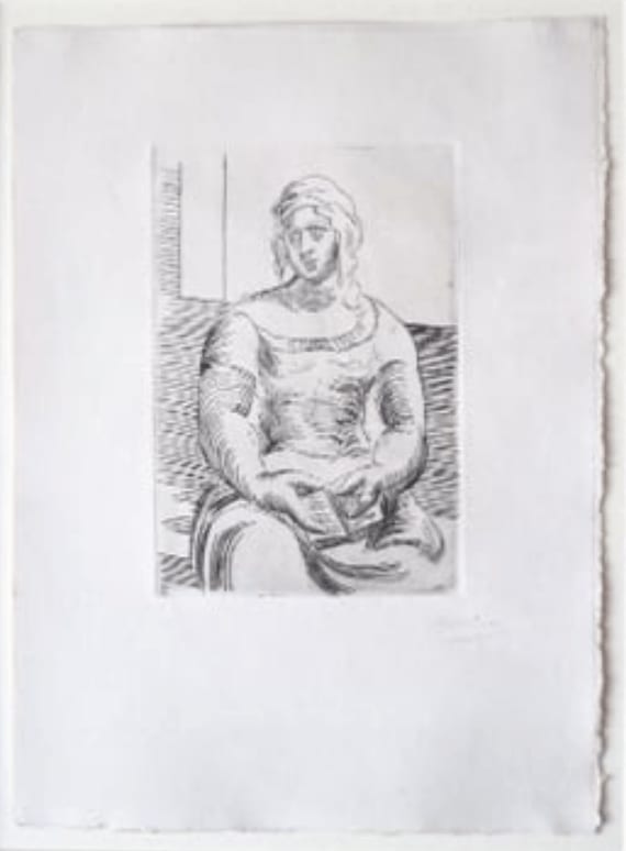 Pablo Picasso, L’ Italienne Femme au Livre, 1919
