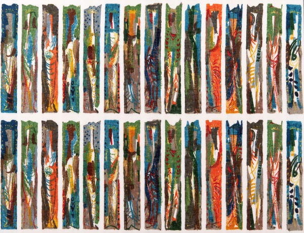 John Piper Arundel, 1960 woven linen Sanderson & Sons 91 x 114cm