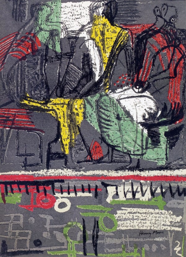 Henry Moore, Three Seated Figures, 1943 - 47