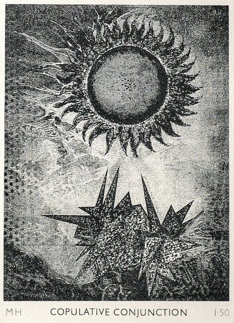 Maynard Hales Copulative Conjunction, 2021 engraving 35 x 25cm edition of 50 signed
