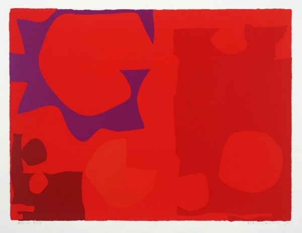 Patrick Heron, Six in Vermillion with Red in Red, 1970