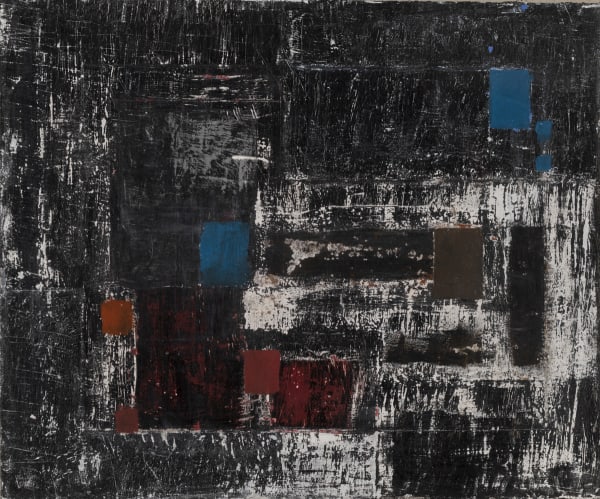 George Dannatt Portland - Abandoned Workings - Night , 1994 gouache on card 18.2 x 21.8cm