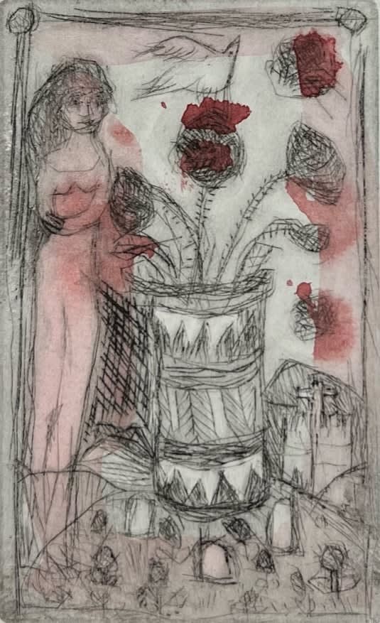 Lydia Corbett (née Sylvette David), Roses with Dove