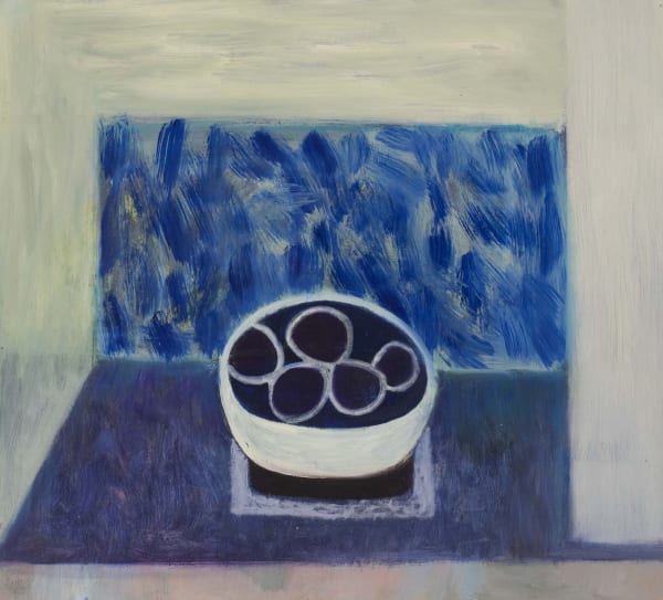 Heath Hearn Plums oil on card 37 x 41cm