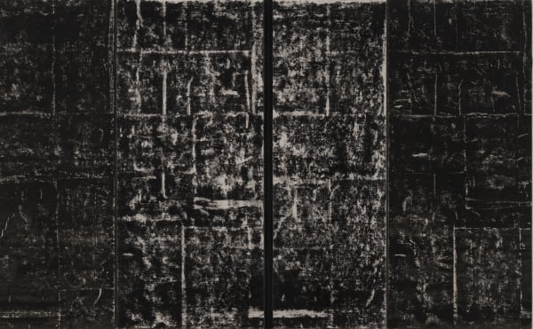 George Dannatt, Four Panel Black Relief, 1985