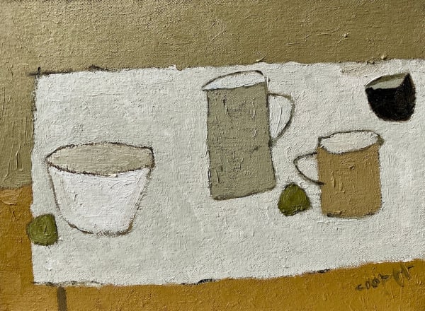 Julia Cooper Truffle oil on canvas on board 22 x 27cm