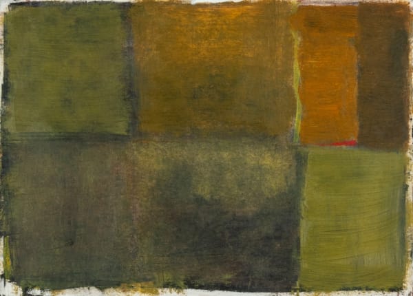 George Dannatt Small Oil Painting October 1968, 1968 oil on paper 12.8 x 17.8cm