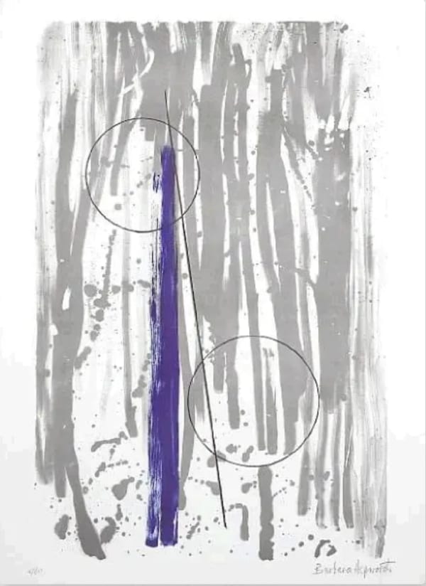 Barbara Hepworth Two Marble Forms, Mykonos, 1969 lithograph, edition of 60 signed 82 x 58cm Public Collections: Tate Galleries