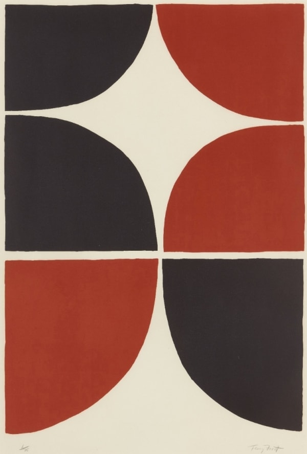 Sir Terry Frost RA, Red and Black Solid